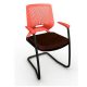 Cadeira Fixa Executiva Beezi Pé Contínuo com Braço B8 Elitte Office móveis para escritório em ribeirão preto