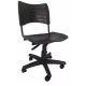 Cadeira Plástica Preta Fixa ISO 02 Elitte Office móveis para escritório em ribeirão preto