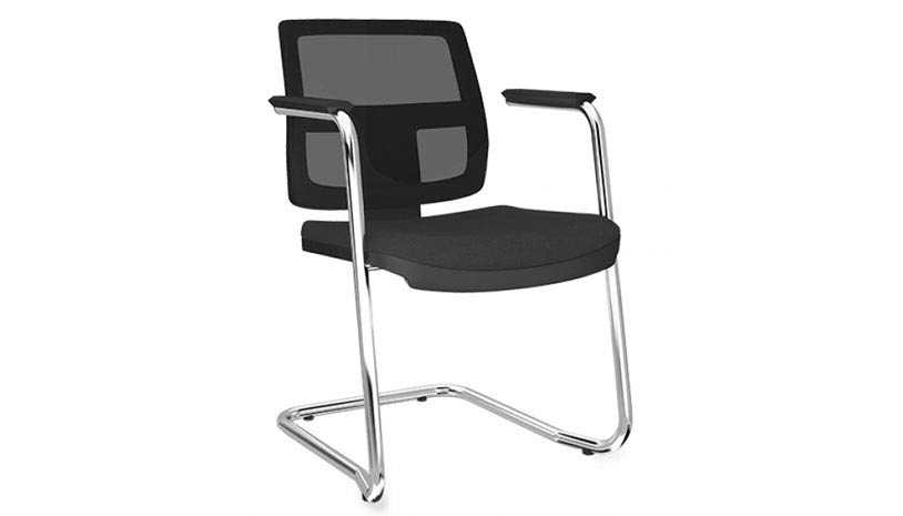 Cadeira Base Fixa Executiva Brizza Tela 09 Elitte Office móveis para escritório em ribeirão preto