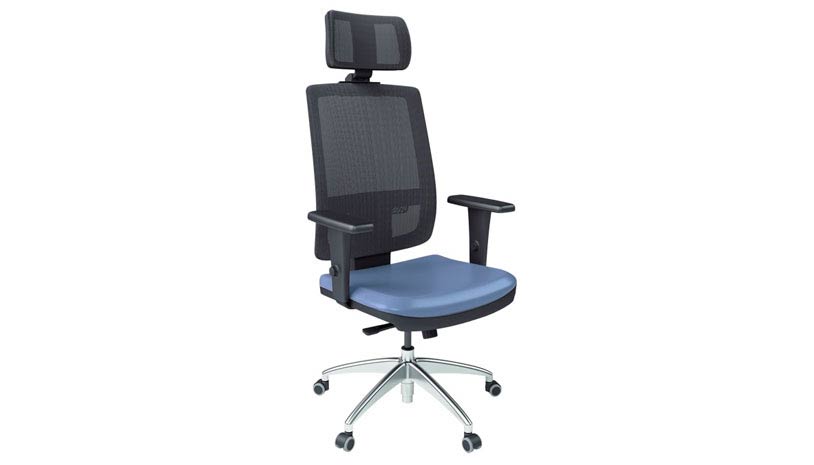 Cadeira Presidente Executiva com Encosto de Cabeça Tela 10 Elitte Office móveis para escritório em ribeirão preto