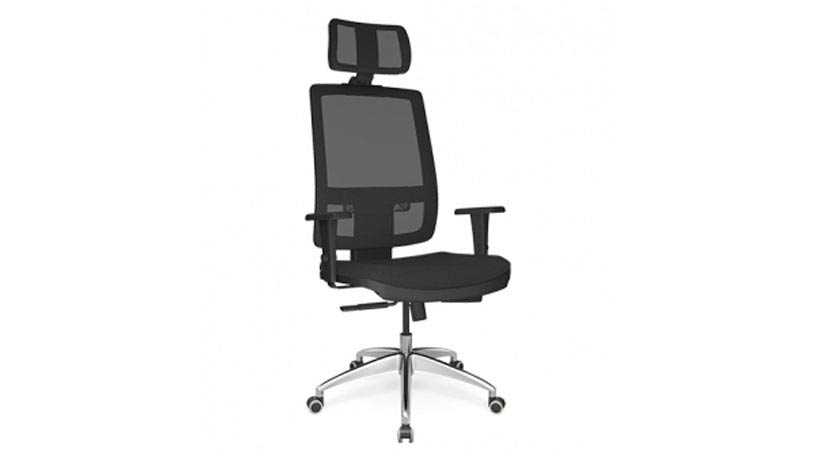 Cadeira Presidente Giratória Com Relax e Encosto de Cabeça Tela 12 Elitte Office móveis para escritório em ribeirão preto